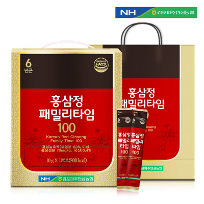 김포파주인삼농협 동의삼 홍삼정패밀리타임100 10g x 100포